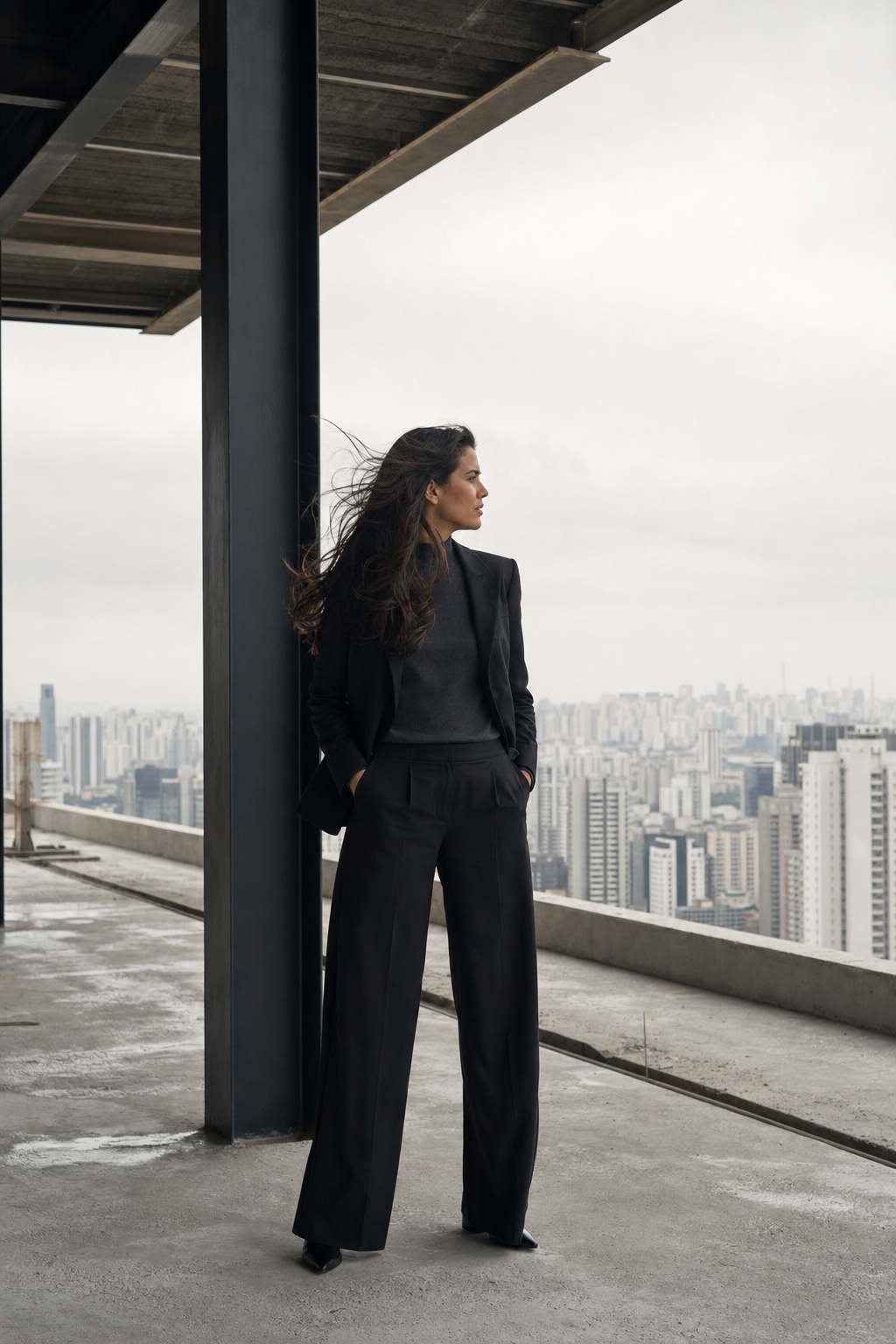 Especialista em real estate durante uma visita técnica em São Paulo